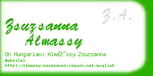 zsuzsanna almassy business card